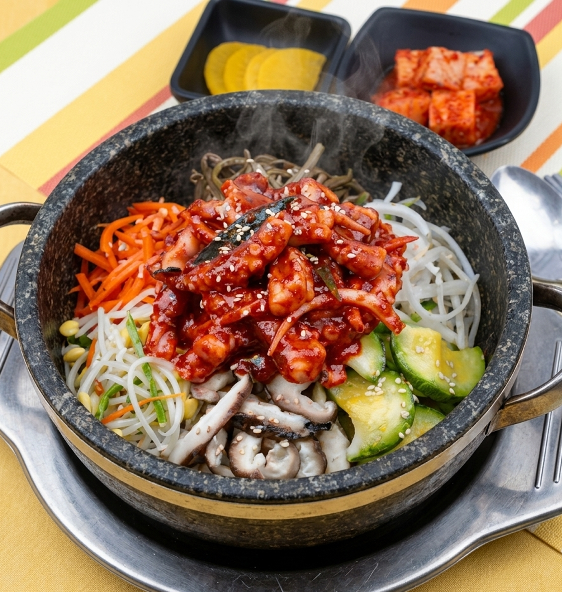 Squid Hot Stone Bibimbap